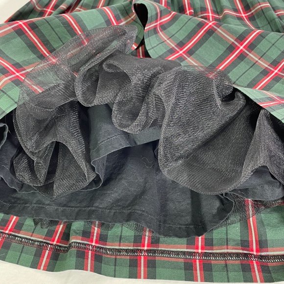 Janie and Jack Smocked Plaid Holiday Red Green Dress Toddler 3T - Picture 9 of 12